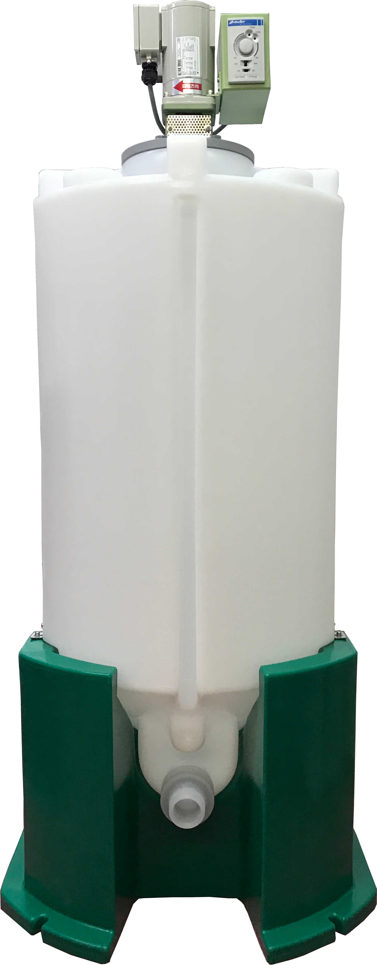 撹拌機付きポリエチレン製タンク（容量100ℓ）