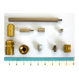 Brass, high-speed steel 'Hexagonal Pillar (Post/Spacer)' *Sample case available