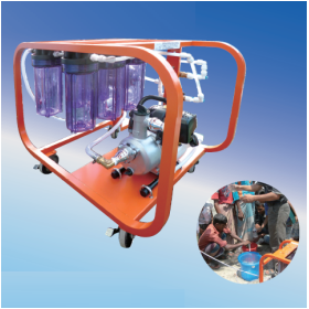 Gasoline Engine Water Purification Device "Cyclo Clean 1500"