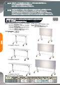 Folding Stainless Steel Work Table (Deck One-Sided Folding Self-Supporting Mobile) FT-S Type (Uniform Load Capacity 120kg)