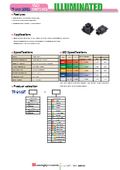 TP6149T series, LED illuminated tact switch (capless type, compatible with wire bonding manufacturing method)