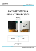 1.5インチ 正方形 TFT液晶モジュール（高輝度、広動作温度範囲）DMT015QVNSNT0-2A（抜粋）