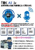 『音のAI検査 ソリューション』製品検査・装置予知保全・状態監視・異常検知・技術継承