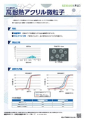 高耐熱アクリル系微粒子