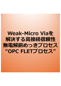High connection reliability electroless copper plating process for solving weak micro vias - OPC FLET process.