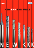 NEW KKK (New Sankyo Tool) End Mill 'SUPER-CBN' specifically designed for cutting high-hardness materials, including HRC70 hardened steel.