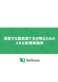 【資料】激変する製造業で生き残るためのスキル管理実践例