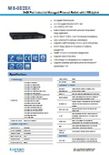 8ポートギガビット + 24ポートSFP + 4ポート10GbE SFP+産業用マネージドスイッチ MS-0828X  カタログ