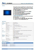 18.5-inch Front Waterproof IP65 Flush Mount High Brightness Touch Display Rejitek IM-39185W Product Catalog