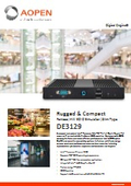 第12世代(Alder Lake-N) CPU搭載 デジタルサイネージ用ファンレスPC AOPEN DE3129 製品カタログ