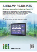 Rockchip RK3576 搭載 18.5インチ重工業向け防水IP65パネルPC AURA-W185-RK3576 カタログ