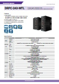 Core Ultra 5/7搭載 DINレール産業用ファンレス組込みPC IEI DRPC-243-MTL 製品カタログ