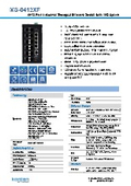 4ポート ギガビット + 12ポート 1/10GbE SFP+ 産業用マネージドスイッチ MS-0412XF 製品カタログ