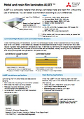 Metal and resin film laminates ALSET