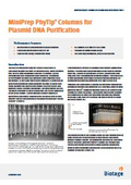 High-throughput plasmid purification mini prep PhyTip column