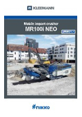 Mobile impact crusher MR100i NEO