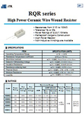 高出力セラミック巻線抵抗器 - RQR