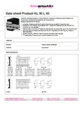KL 35 L 40 DINレール取付金具 Fischer Elektronik