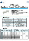 高出力セラミック巻線抵抗器 - RQB