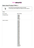 THFU 1 仕様書 Fischer Elektronik