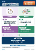 ペット用品・防災関連製品への 機能性付与・衛生課題の解決