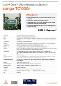 conga-TC1000r：COM Express 堅牢版,インテル Core Ultra Series 3 搭載 データシート