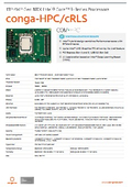【COM-HPC】conga-HPC/cRLS：第13/14世代 インテル Core（Raptor Lake）搭載モジュール