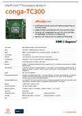 conga-TC300: COM Express Type 6 Compact データシート
