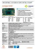 【SMARC】conga-SA8：Intel Atom x7000RE（Amston Lake）搭載コンピューターモジュール