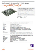 Qualcomm Dragonwing IQ-X 搭載 COM-HPC Mini: conga-HPC/mIQ-X データシート
