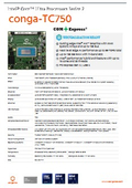 【COM Express】conga-TC750：インテル Core Ultra（Arrow Lake）搭載モジュール