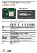 【COM Express Type 7】conga-B7Xl：インテル Xeon D-1700/1800 搭載モジュール