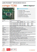 【COM Express】conga-TCR8：AMD Ryzen Embedded 8000 搭載コンピューターモジュール