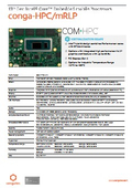 【COM-HPC Mini】conga-HPC/mRLP：第13世代 インテル Core（Raptor Lake）搭載モジュール