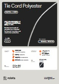 ポリエステル製編組コード『Tie Cord Polyester』