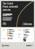 パラアラミド製編組コード『Tie Cord Para-aramid』