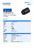 監視カメラ/防犯カメラ：分離型カメラシステム【Spec_CU9183-H_JP】データシート