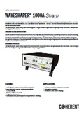【英語版】超高分解能 スペクトル・分散制御プロセッサWaveShaper 1000A