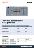 コンテナ型発電機（1000 kVA）