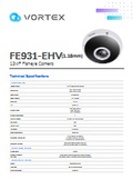 クラウドカメラ VORTEX【FE931-EHV (1.18mm)】 データシート（英語版）