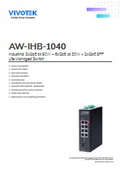 監視カメラ用：PoEスイッチ【AW-IHB-1040】データシート