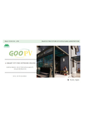 Glass-integrated solar power panel "GOO PV" pouch