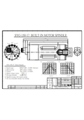 内径研削スピンドル『SYG-150-24K-17kW』参考仕様図
