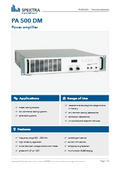 SPEKTRA_PA500DM_data-sheet