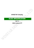 【英語版】OLED SPECIFICATION WEO012864G-CTP