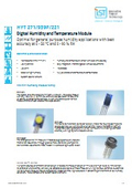 High-speed response temperature and humidity sensor module 'HYT271'