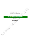 【英語版】WINSTAR Display OLED SPECIFICATION Model No：WEA006448A