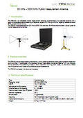 ハイブリッド測定アンテナ 30MHz–3000MHz TBMA8 マニュアル（英語）