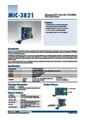 Data Sheet: MIC-3821