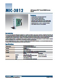 Data Sheet: MIC-3812